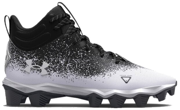 Under Armour Spotlight 2 Black/White High Rubber Cleats