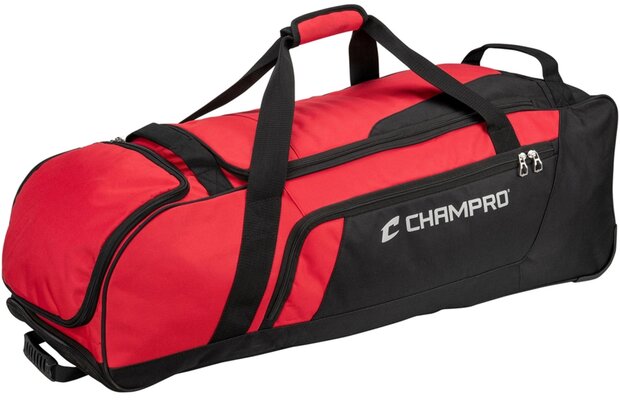 Champro Boss Wheeled Catcher's Bag Scarlet