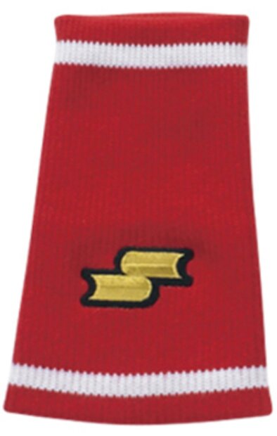 SSK Striped Wristband Scarlet/White