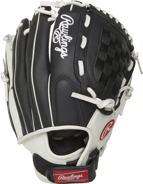 Rawlings Shut Out Softball 11.5" Infield/Pitcher Glove Black/White RHT