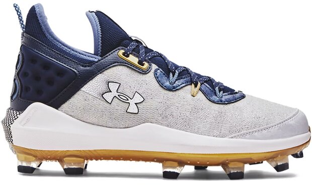 Under Armour Harper 8 Elite Navy/Silver High Rubber Cleats