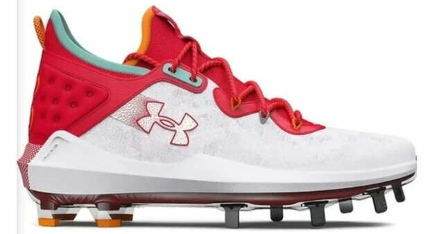 Under Armour Harper 8 White/Scarlet Metal