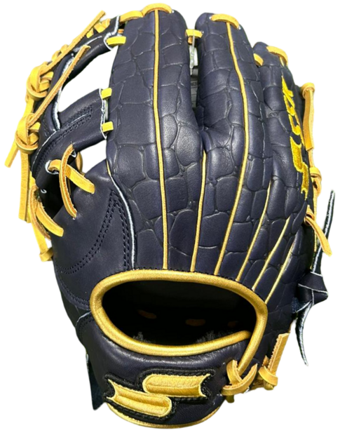 SSK EBC50 11.5" Infield Glove Crocodile Pattern Navy/Gold LHT
