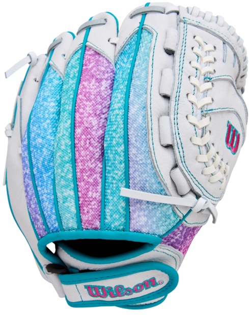 Wilson A440 11" Youth Infield Glove White/Teal/Pink RHT