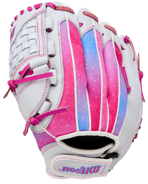 Wilson A440 11.5" Youth Infield Glove White/Pink/Galaxy LHT