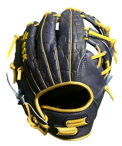SSK EBC50 11.5" Infield Glove Crocodile Pattern Navy/Gold RHT