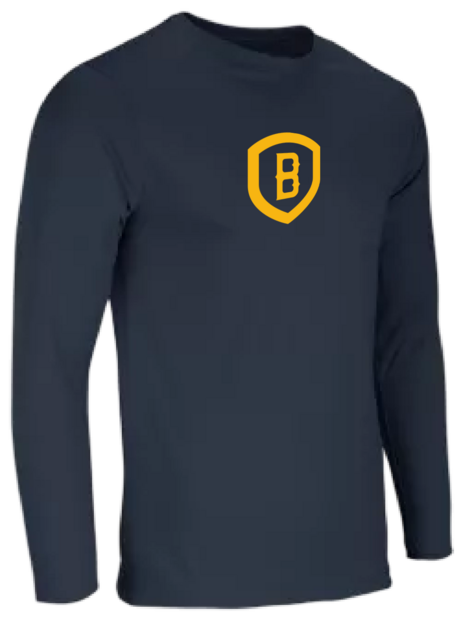 HCAW Dry Gear Long Sleeve T-Shirt Navy Badge