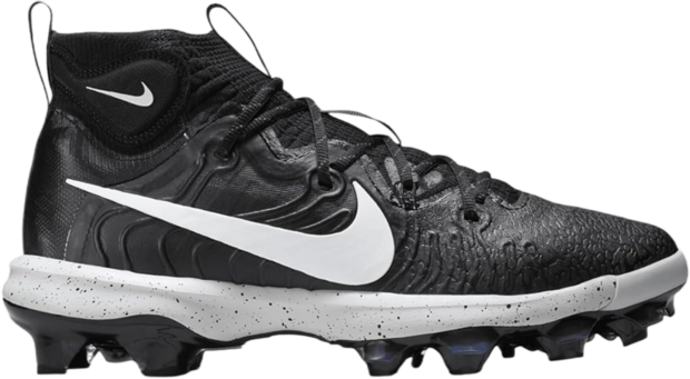 Nike Huarache NXT Black Speckled High Rubber Cleats