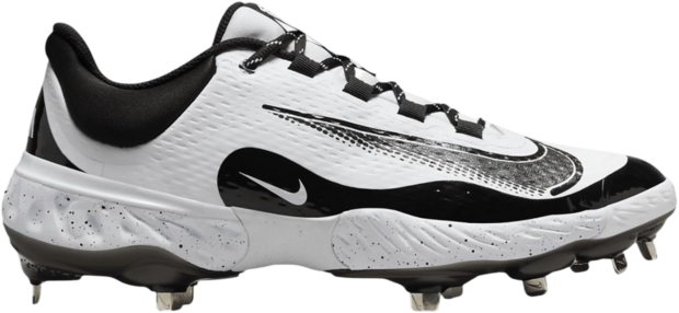 Nike Huarache Elite 4 Low White/Black/Splatter Metal Cleats