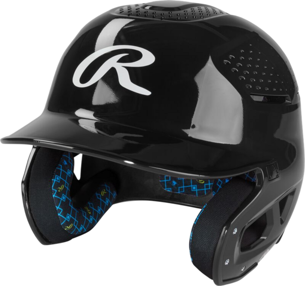 Rawlings RX2 Gloss Batting Helmet Black