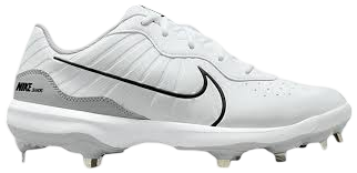Nike Huarache Varsity 4 White/Grey Metal Cleats