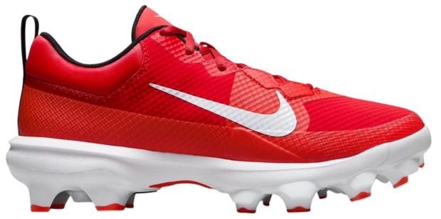 Nike Trout 9 Pro Scarlet/White Low Rubber Cleats
