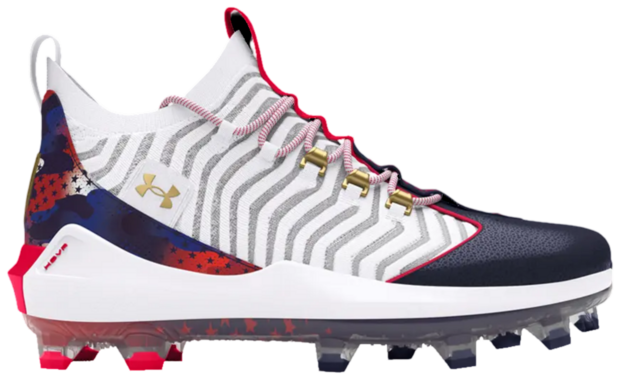 Under Armour Harper 9 Pro White/Navy/Gold Rubber