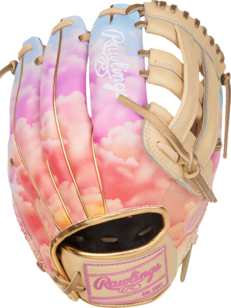 Rawlings Heart of the Hide Softball Sierra Romero 12" Infield Glove Tan/Pink Clouds RHT