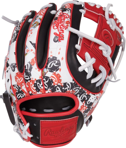 Rawlings Heart of the Hide 11.5" Infield Glove Black/Red/White Casino RHT