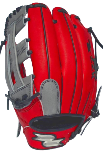 SSK Pro Custom 12.5" Outfield Glove Red/Grey/Black LHT