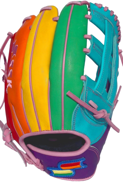 SSK Pro Custom 12.5" Outfield Glove Rainbow RHT