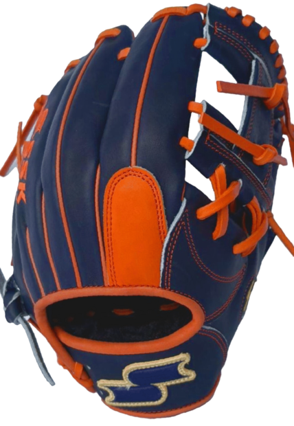 SSK Pro Custom 11.5" Infield Glove Navy/Orange RHT