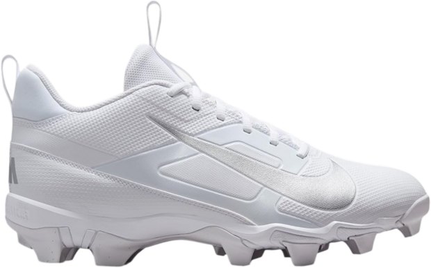 Nike Menace 4 White/Silver Rubber Cleats 