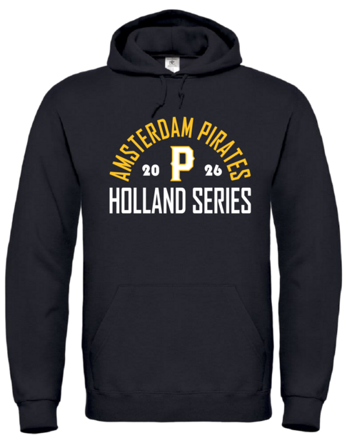 Hoodie Amsterdam Pirates 2026 Black Hoofdklasse Holland Series