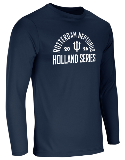 Dry Gear Long Sleeve T-Shirt Rotterdam Neptunus 2026 Navy Hoofdklasse Holland Series