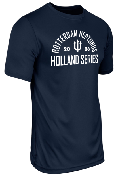 Dry Gear Short Sleeve T-Shirt Rotterdam Neptunus 2026 Navy Hoofdklasse Holland Series