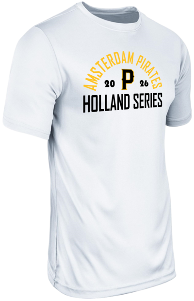 Dry Gear Short Sleeve T-Shirt Amsterdam Pirates 2026 White Hoofdklasse Holland Series