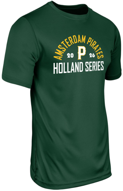 Dry Gear Short Sleeve T-Shirt Amsterdam Pirates 2026 Green Hoofdklasse Holland Series