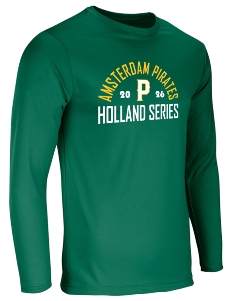 Dry Gear Long Sleeve T-Shirt Amsterdam Pirates 2026 Green Hoofdklasse Holland Series