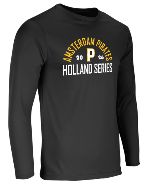 Dry Gear Long Sleeve T-Shirt Amsterdam Pirates 2026 Black Hoofdklasse Holland Series