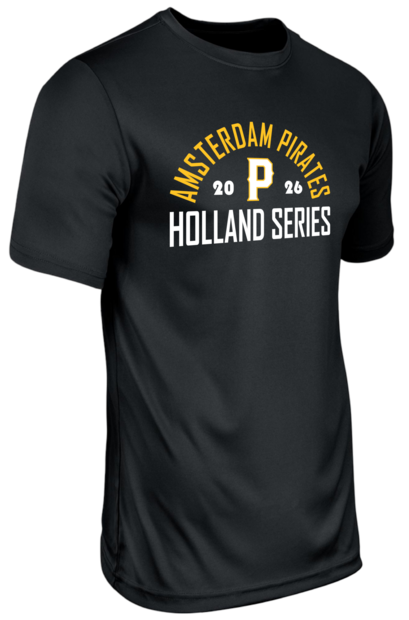 Dry Gear Short Sleeve T-Shirt Amsterdam Pirates 2026 Black Hoofdklasse Holland Series