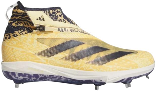 Adidas Impact+ Yellow/Navy Metal Cleats