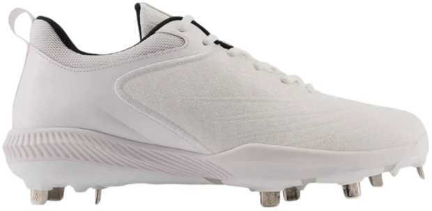 New Balance L4040AW6 White Metal Cleats