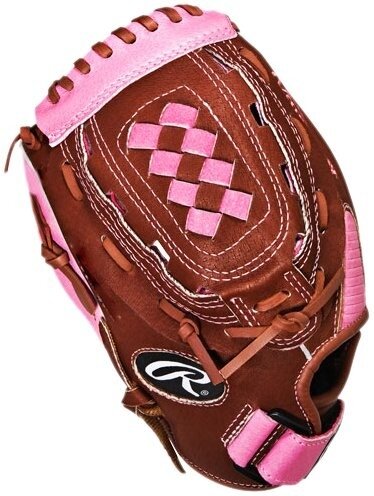Rawlings Fastpitch 11" Youth Glove Brown/Pink LHT