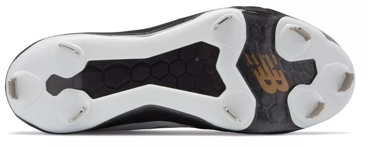 New Balance SMVELOK1 Black/White Metal Cleats