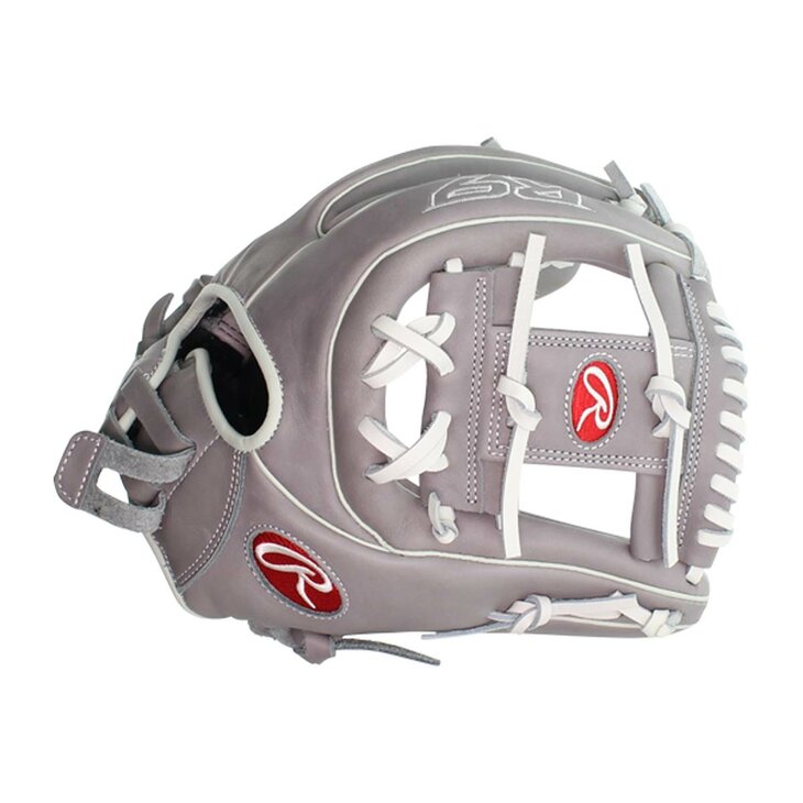 Rawlings R9 Softball 11.75" Infield Glove Gray/White RHT