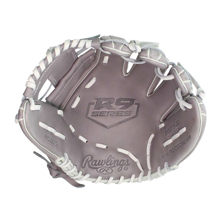 Rawlings R9 Softball 11.75" Infield Glove Gray/White RHT