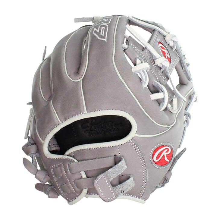 Rawlings R9 Softball 11.75" Infield Glove Gray/White RHT