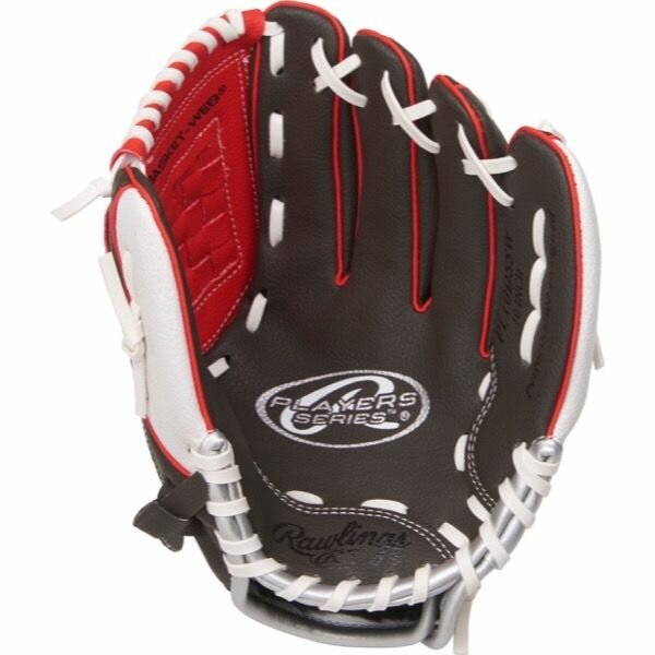 Rawlings Players Series 10" Youth Glove Black/Red/White LHT