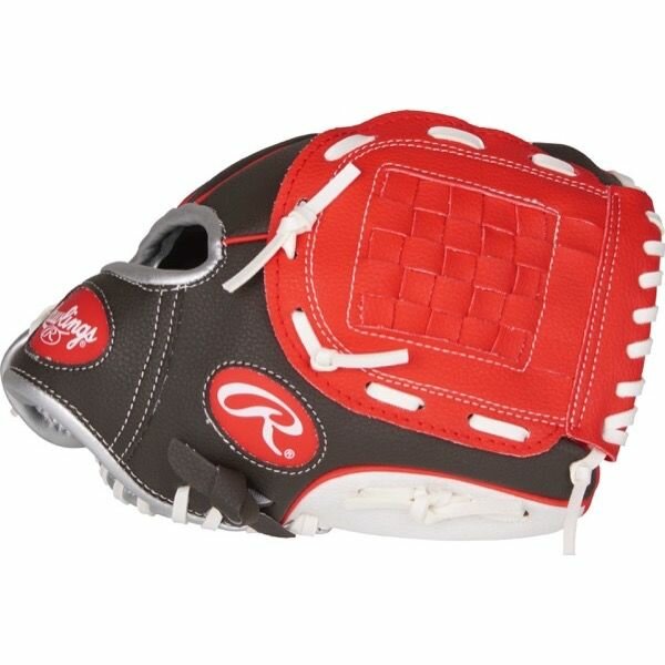 Rawlings Players Series 10" Youth Glove Black/Red/White LHT