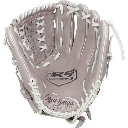 Rawlings R9 Softball 12" All-Round Glove Gray/White RHT