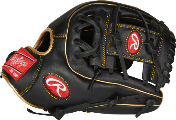 Rawlings R9 11.5" Infield Glove Black/Gold RHT