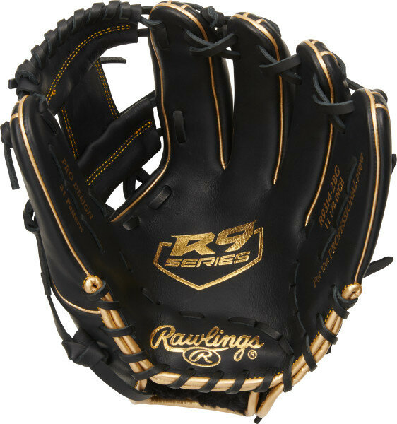 Rawlings R9 11.5" Infield Glove Black/Gold RHT