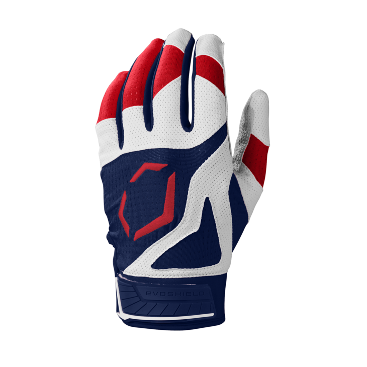 Evoshield SRZ-1 Batting Gloves Navy/Scarlet