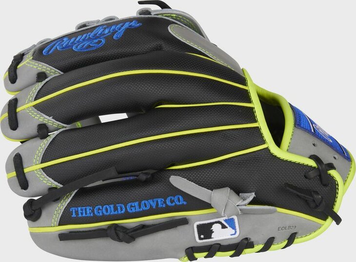 Rawlings Heart of the Hide 11.75" Infield/Pitcher Glove Gray/Black/Yellow RHT