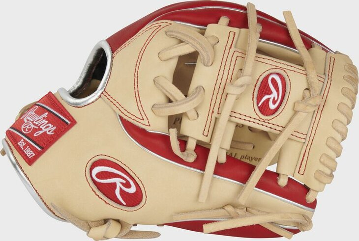 Rawlings Heart of the Hide 11.5" Infield Glove Tan/Red RHT
