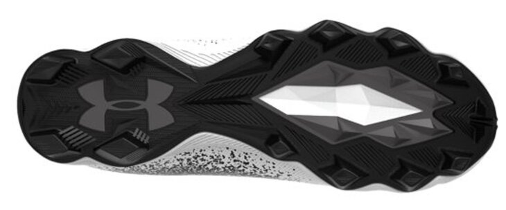 Under Armour Spotlight 2 Black/White High Rubber Cleats