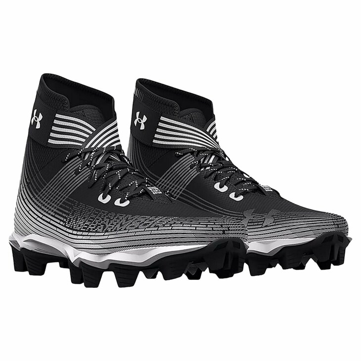 Under Armour Highlight Franchise Black High Rubber Cleats Beeball
