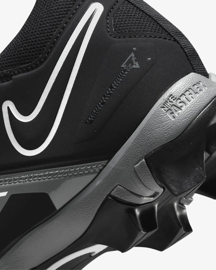 Nike Menace 3 Black/Grey High Rubber Cleats