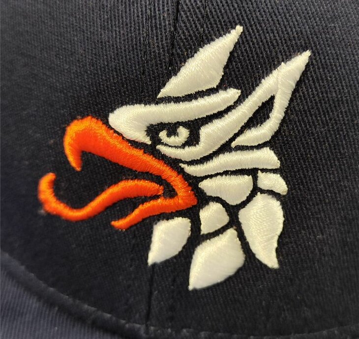 Gryphons HC4 3D - Champro adjustable snapback cap met 3D geborduurd logo